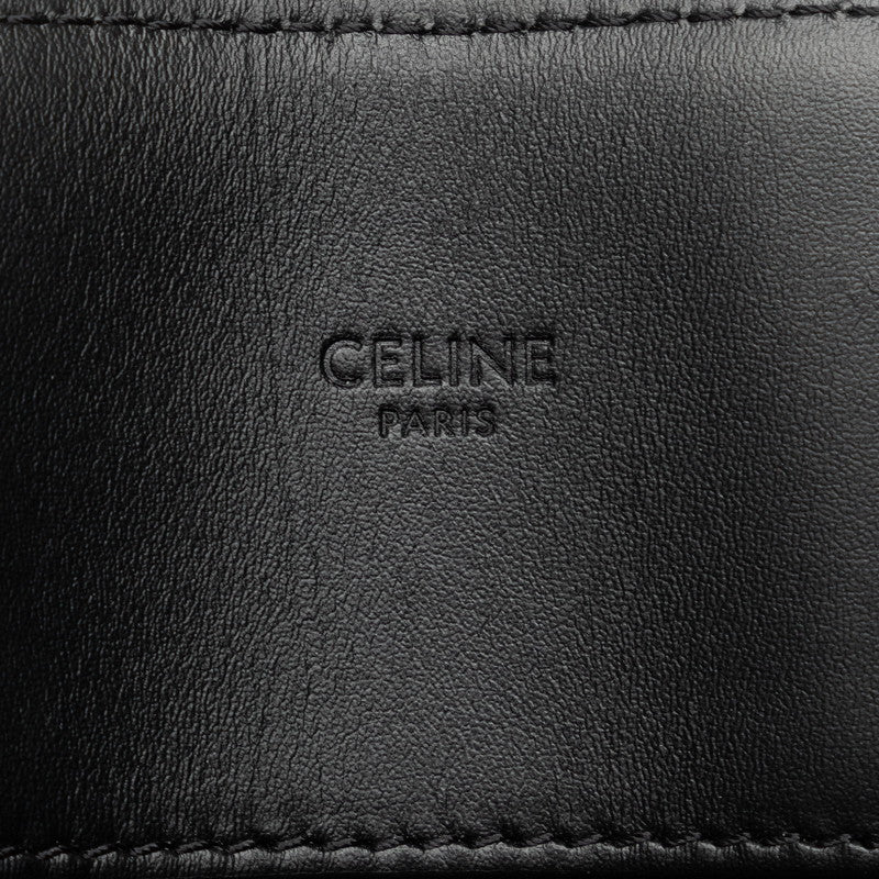 Celine f Horizontal Kava Handbag Tote Bag Black PVC Leather  Celine