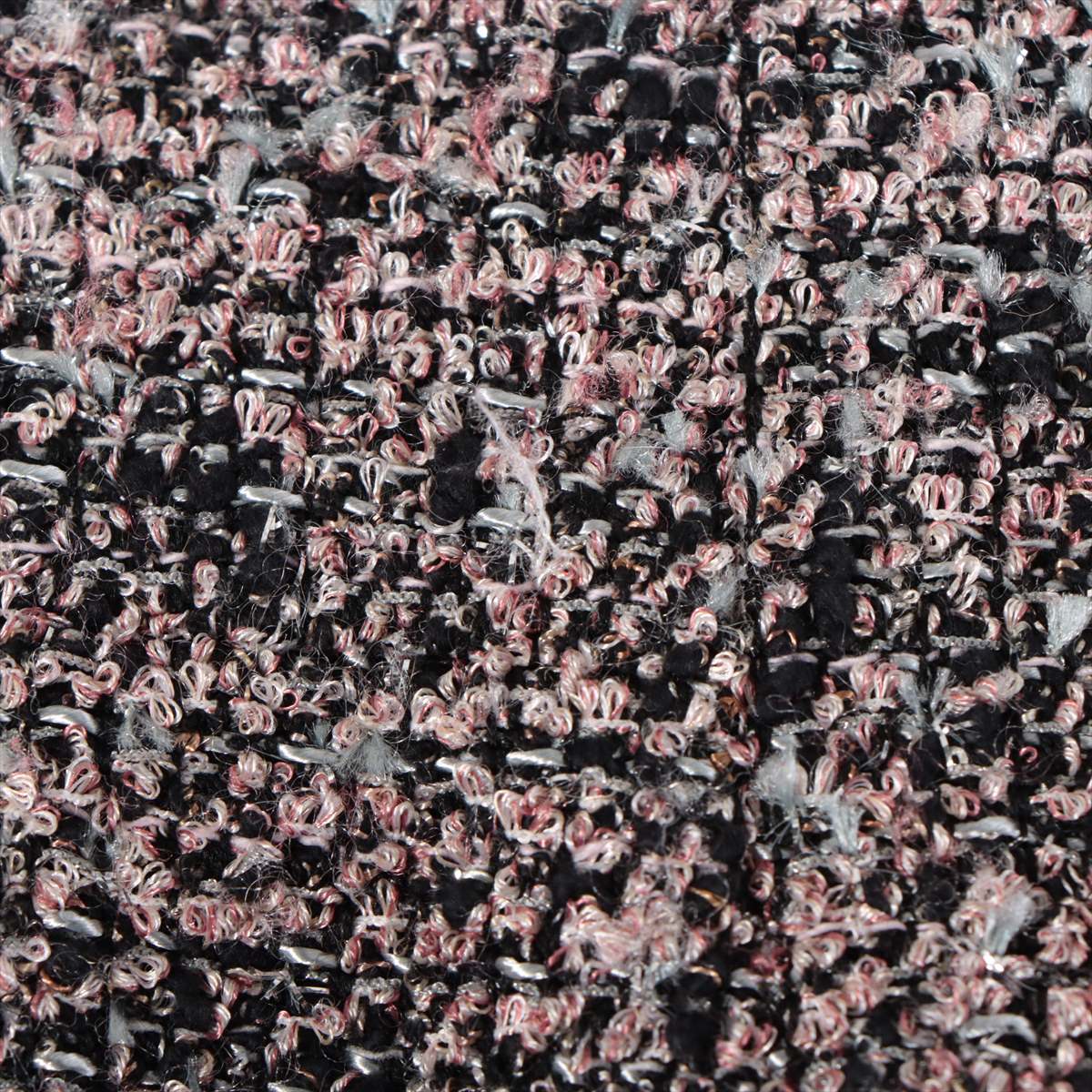 Chanel Coco P46 Wool   × Cotton Shirt 38  Pink × Black × White P46624V34628