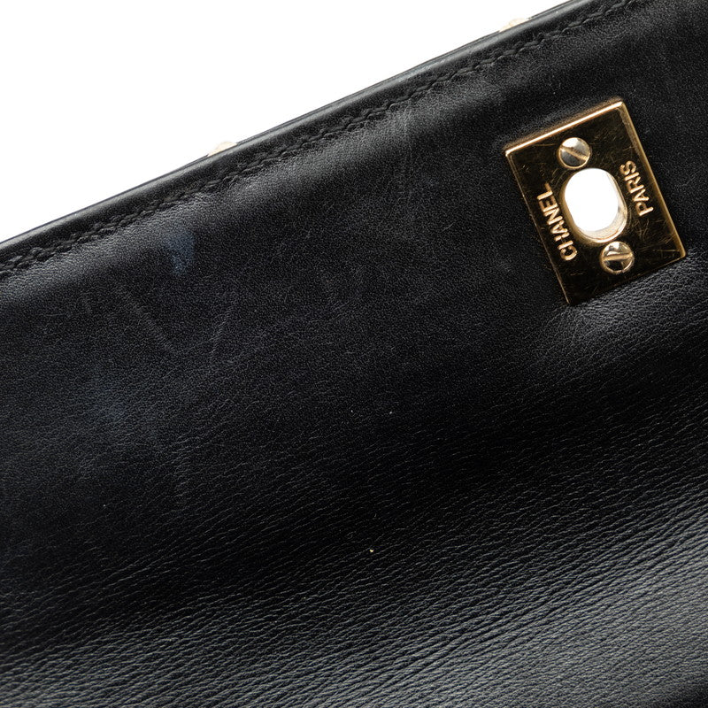 Chanel Wild Stick Coco Handbag Shoulder Bag Black Leather  Chanel