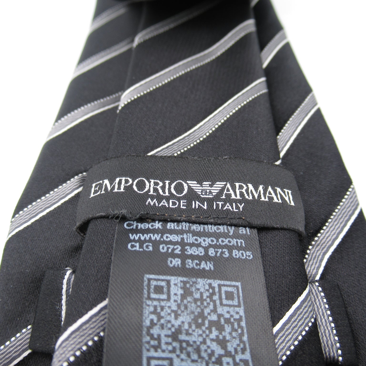 Emporio Armani Emporio Armani Cravates  Products Polyester Silk Men Black/Silver
