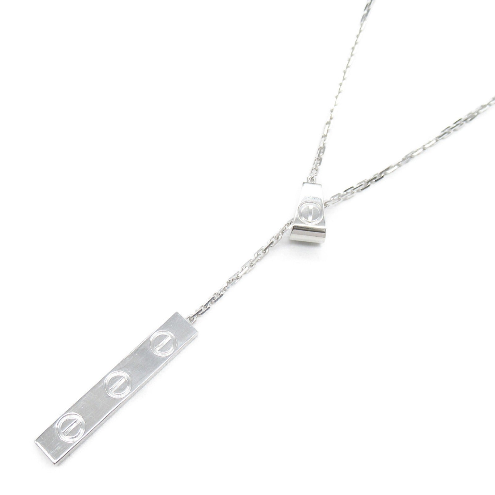 Cartier Cartier Y-shaped necklace necklace jewelry K18WG (White G)  Silver