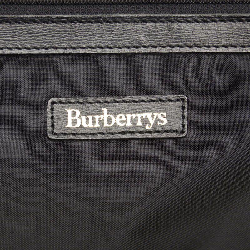 Burberry 新款格紋波士頓包旅行包紅色多色尼龍皮革