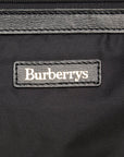 Burberry New Check Boston Bag Travel Bag Red Multicolor Nylon Leather