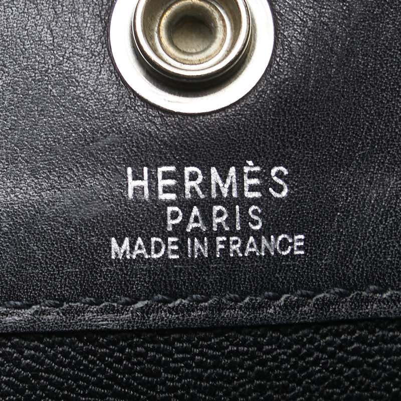 Hermes Fultu PM Handbag Tote Bag Black Leather  Hermes