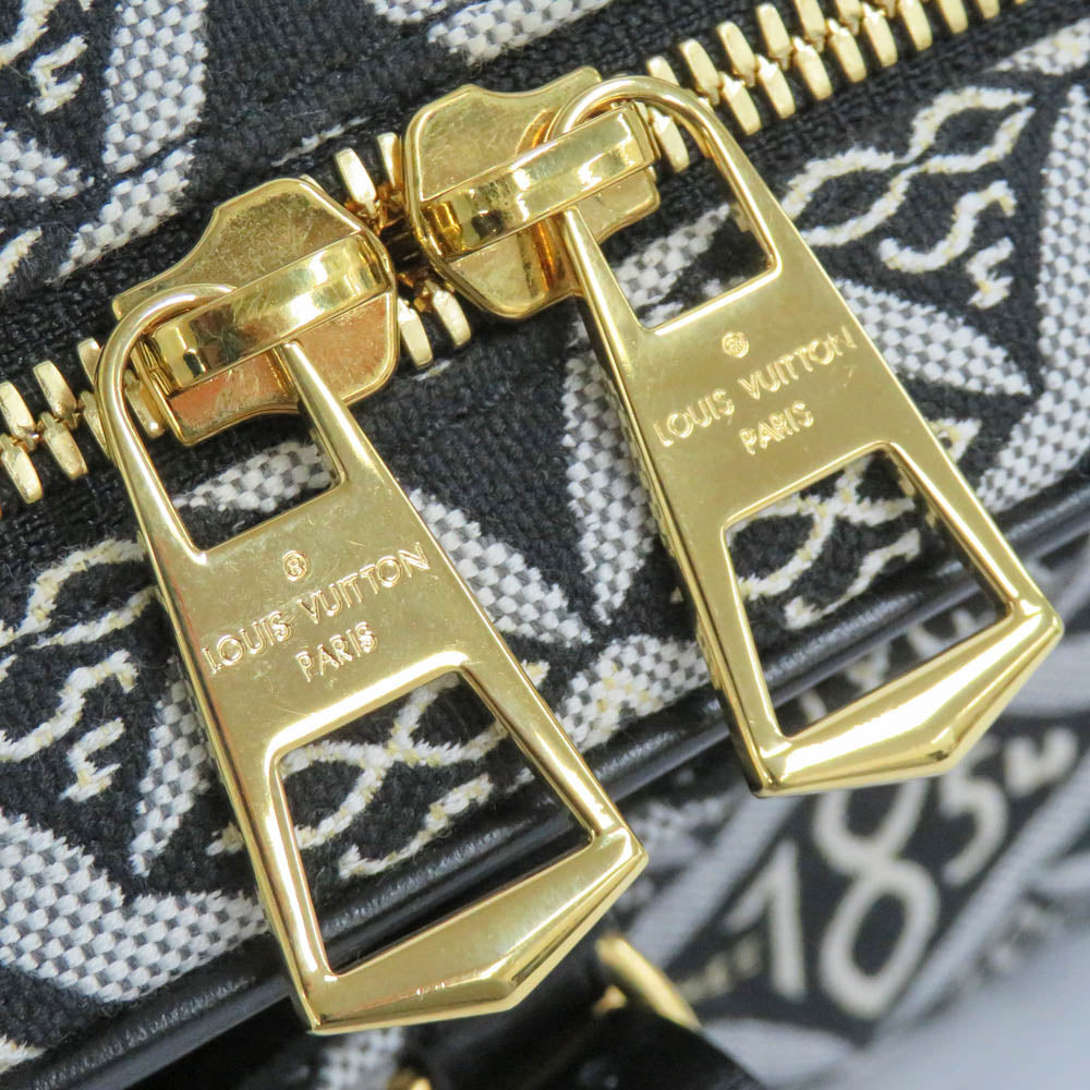 Louis Vuitton Monogram  Deauville MINI M57205 Black Shoulder Bag Canvas Black Mini Bag