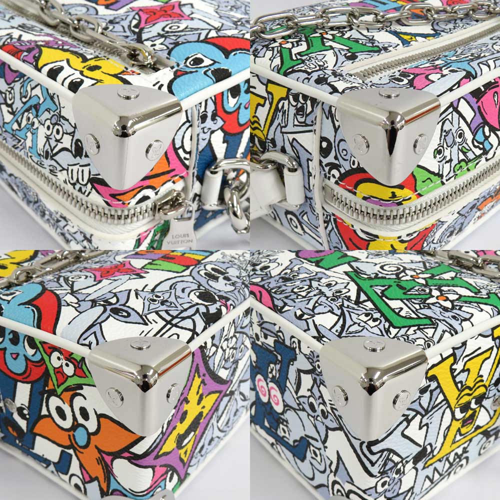 Louis Vuitton M82008 Monogram Comic 2023 Supreme Summer  Collection Crossbody White Multicolor Chain Leather Mens