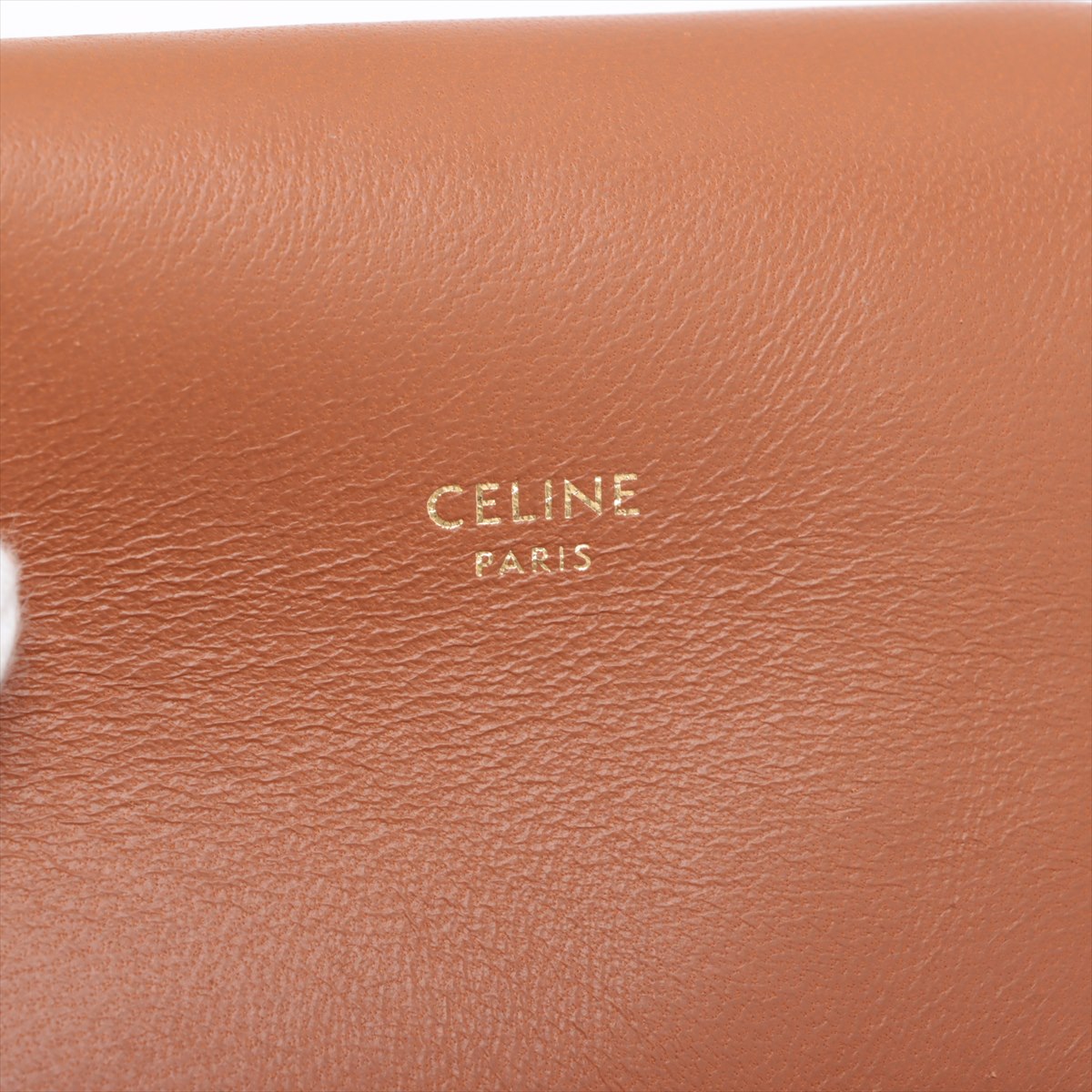 Celine f PVC Leather Mobile Case Brown
