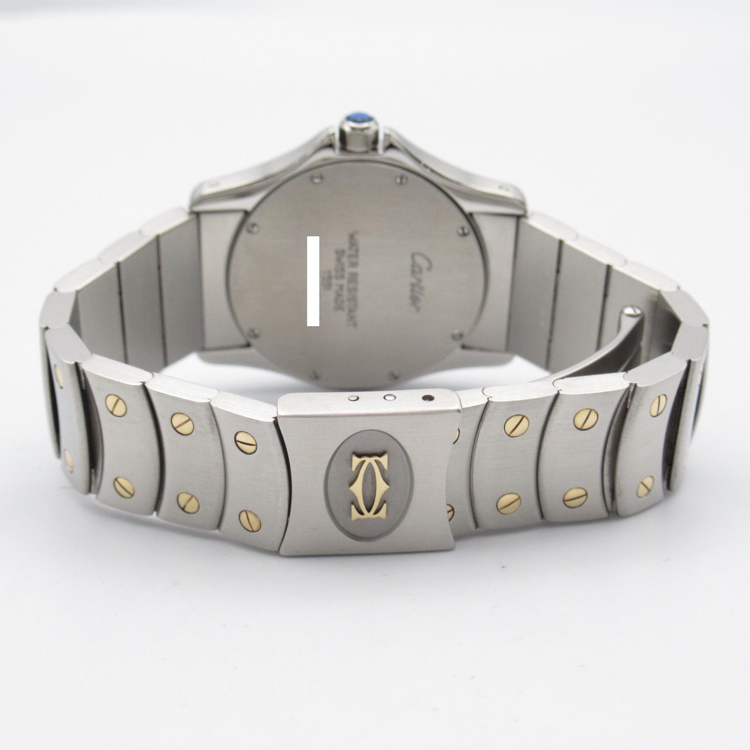 Cartier Cartier Saint-Lond MM Watch K18 (Yellow G) Stainless Steel  Silver W20037R3