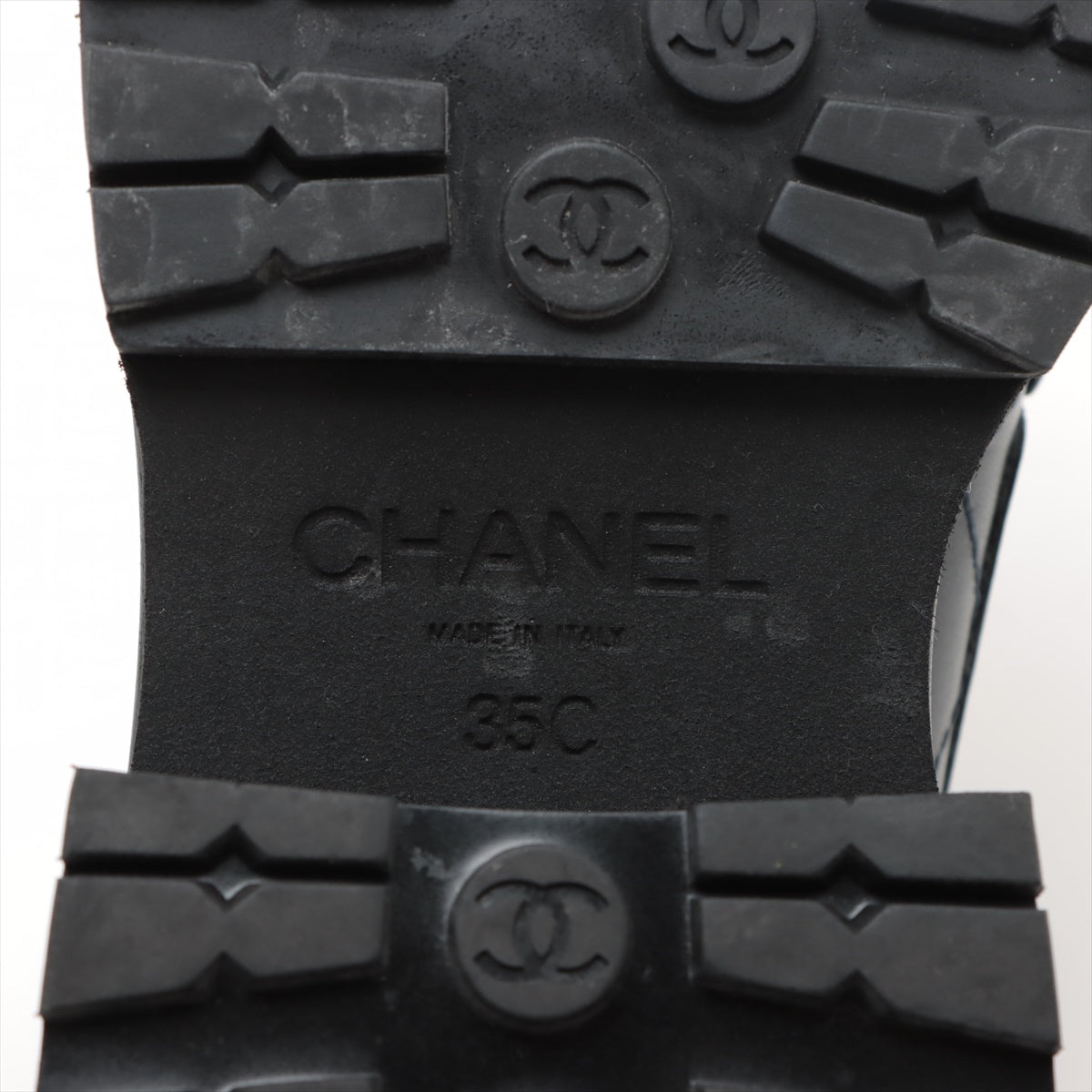 Chanel Co.Mark 23A Leather  35C  Navy G45074 Matrasse Thick Bottom