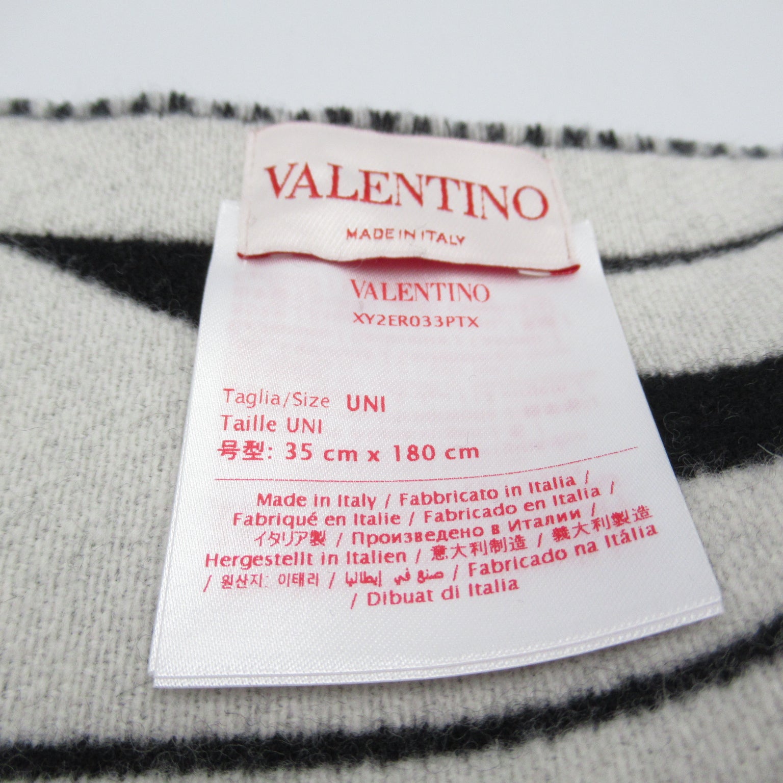 Valentino Valentino Maffler  Wool   Black XY2ER033PTX