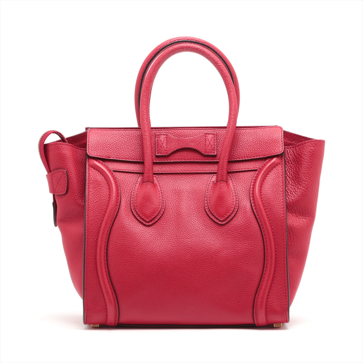 Celine Luggage Micro  Handbag Red Lagoon