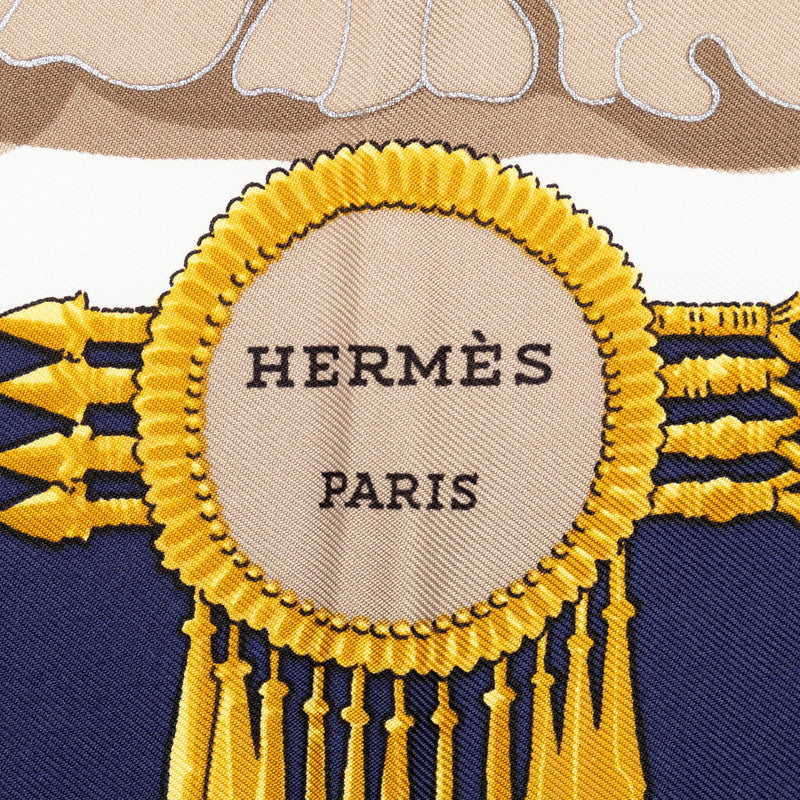 Hermes Carré 90 Carnival Grand French Buddha  Naïve Pink Multicolor Silk  Hermes