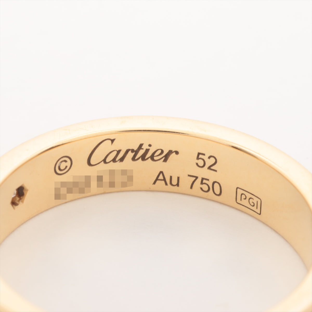 Cartier Mini-Love 1P Diamond Ring 750 (YG) 4.8g 52