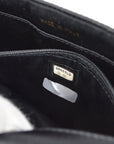 Chanel 1997-1999 Bead Shoulder Bag Black Satin