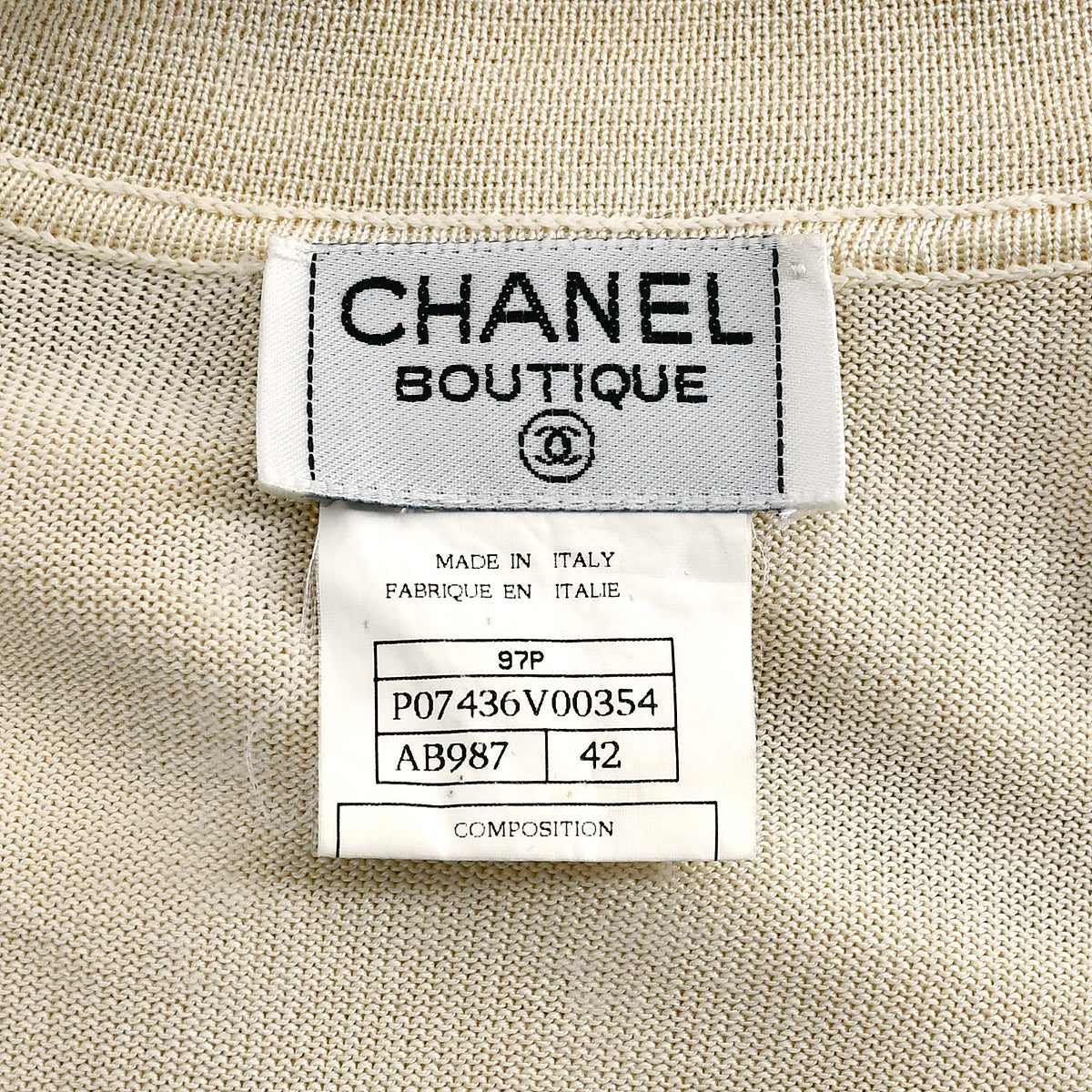 Chanel Spring 1997 silk polo 