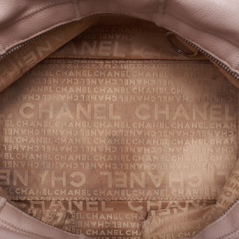 CHANEL Chocolate Bar Mini Boston Bag Handbag Caviar S Pink Beige (Silver G )  Handbag Ladies Handbag Ladies Online