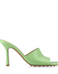 Bottega Veneta Leather Sandals 39  Light Green  Lift  Bag Stretch