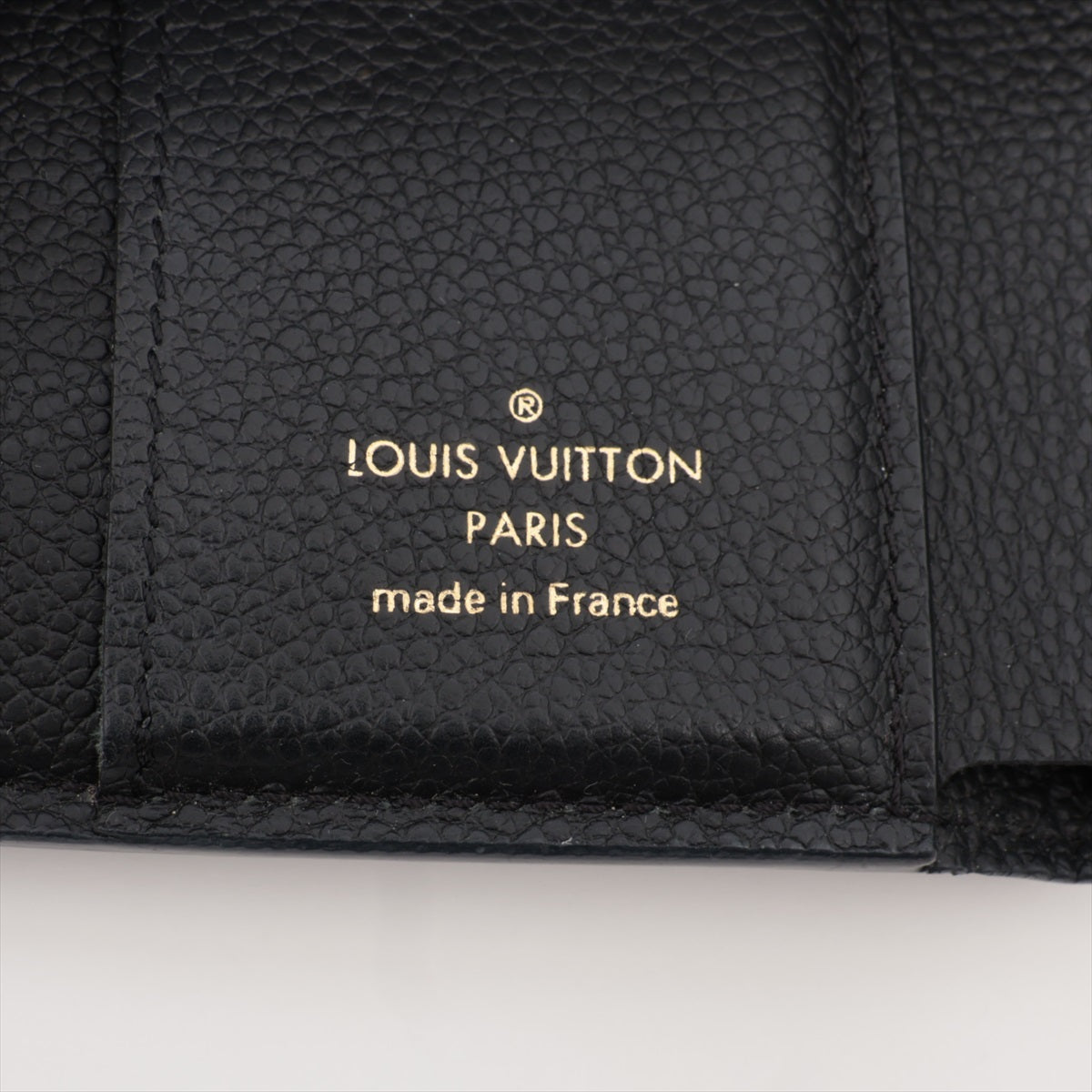 Louis Vuitton Amplant Portefolio Victoria M64060 Noir Compact Wallet