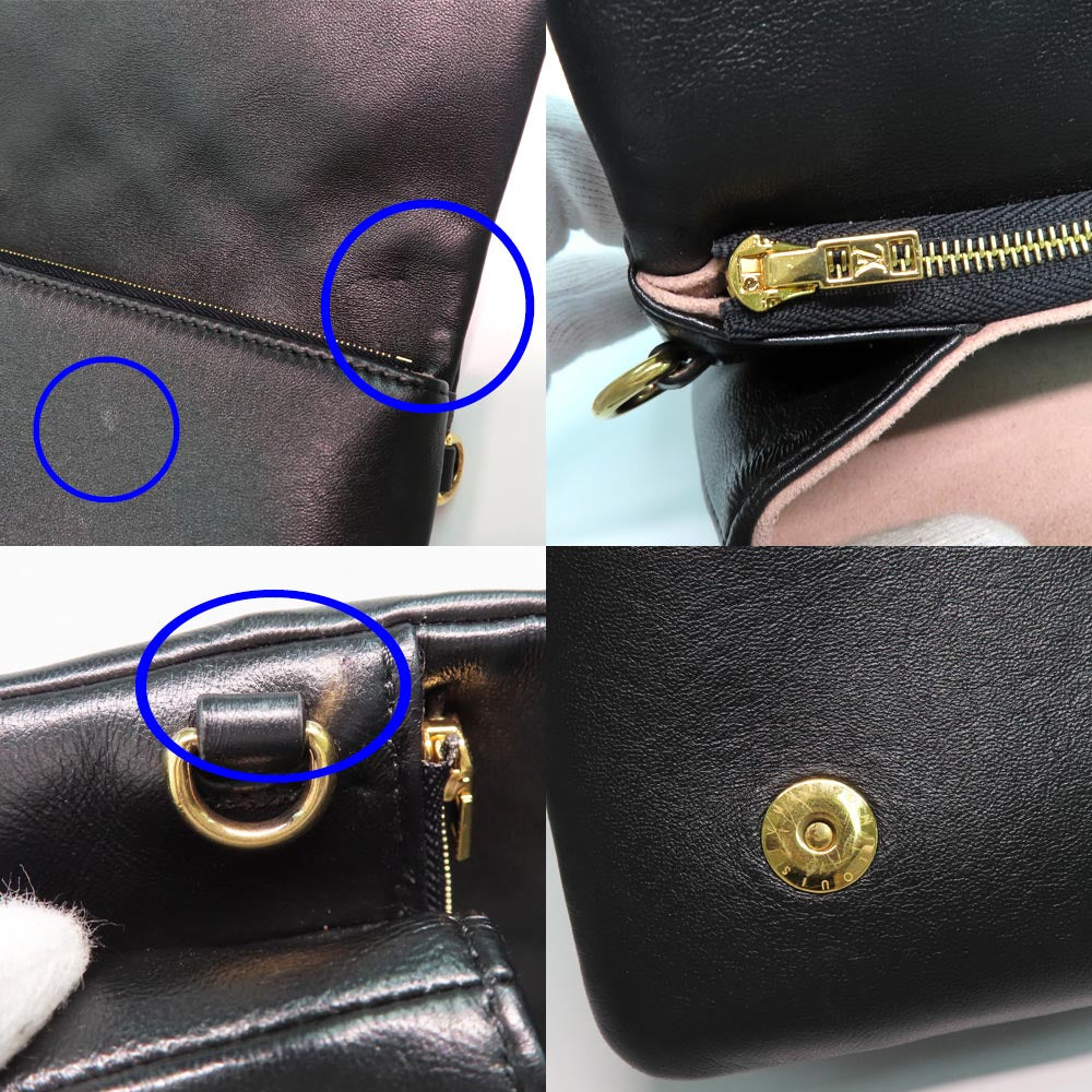 Louis Vuitton M80742 Monogram Embos Chain Shoulder Bag 2WAY Backpack Noir Black G  Lambskin