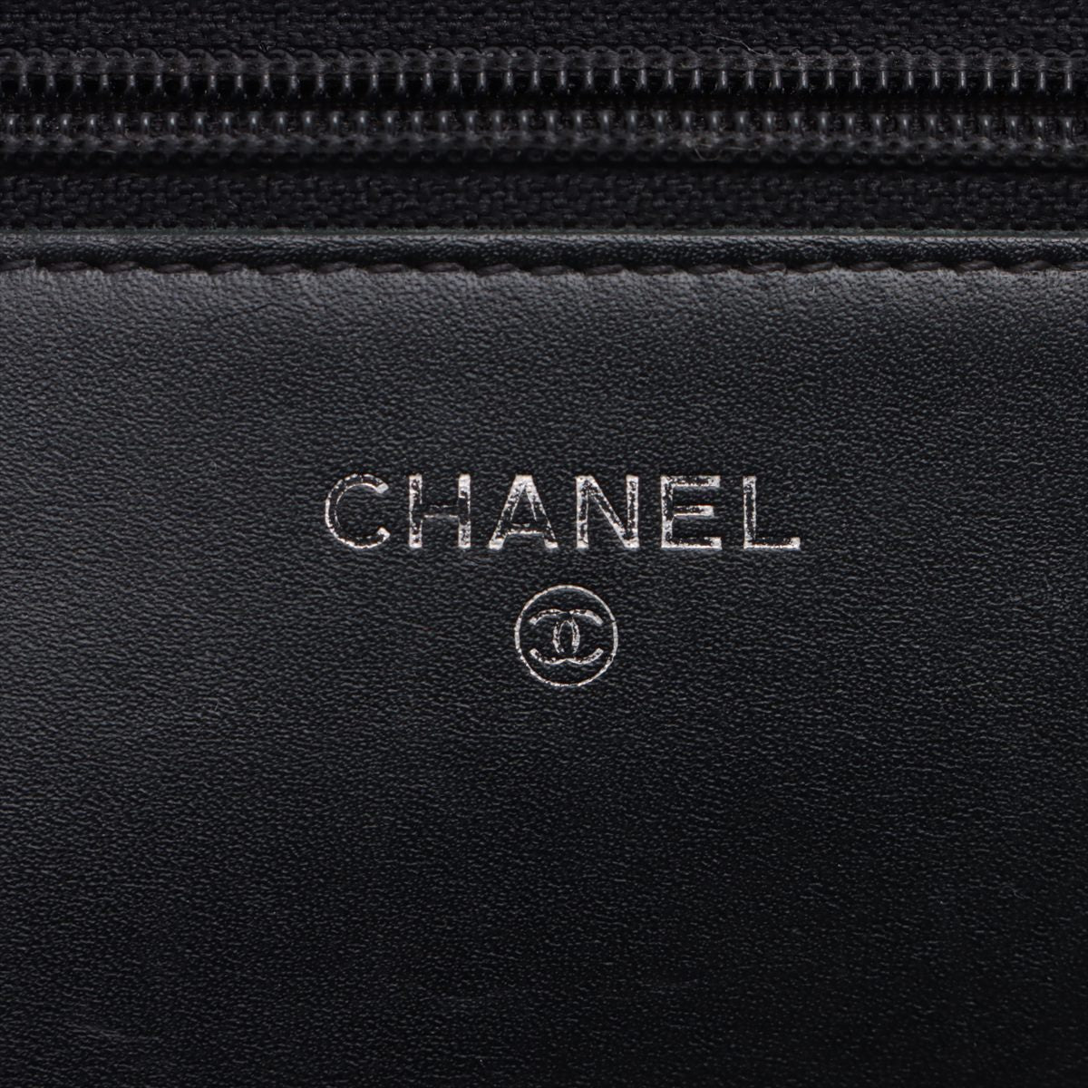 Chanel Coco Caviar S Chain Wallet Black Silver G  19th