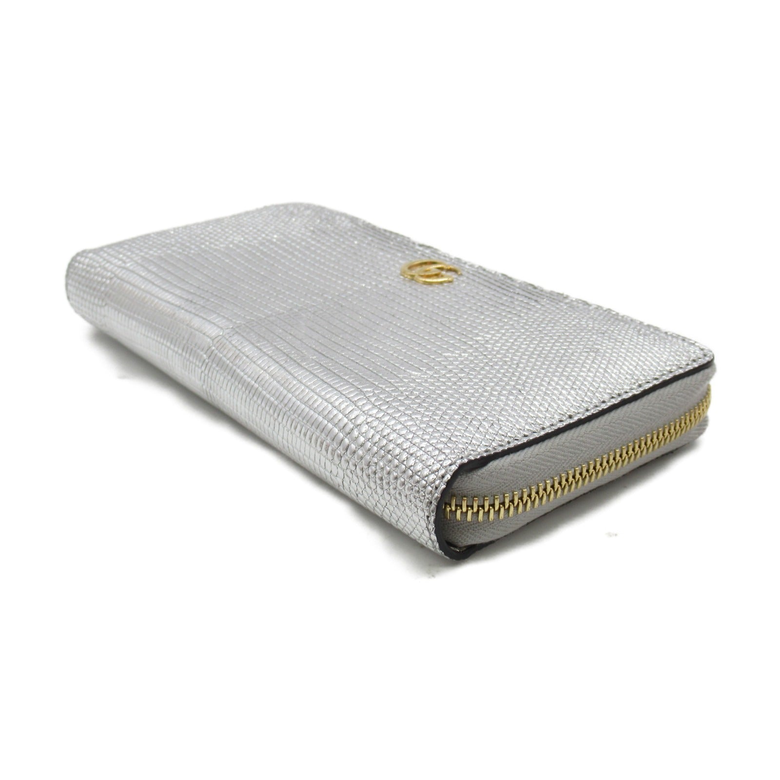 Gucci Round Long Wallet Round Long Wallet   Silver  456117
