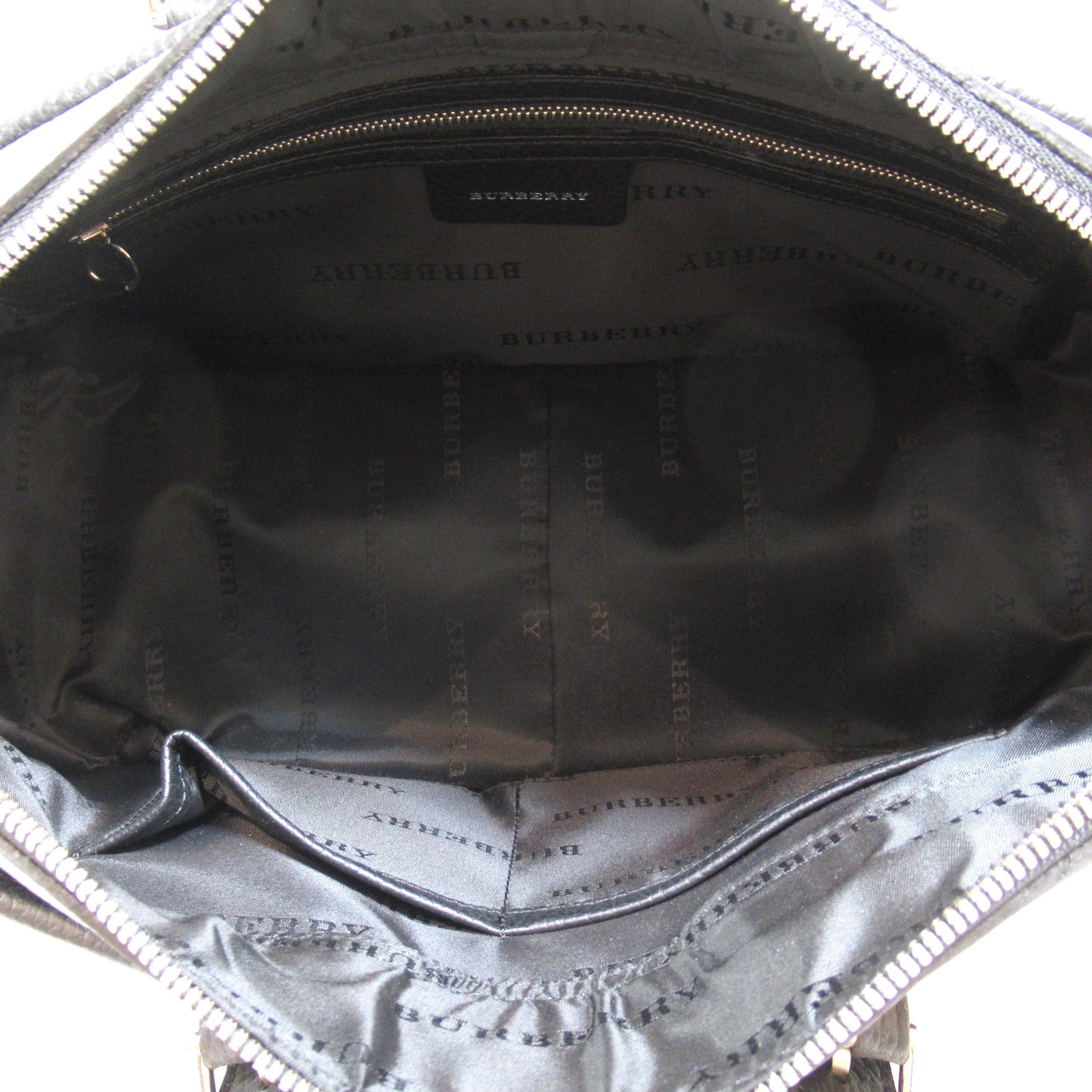 Burberry  Boston Bag Boston Bag Nylon Leather  Black