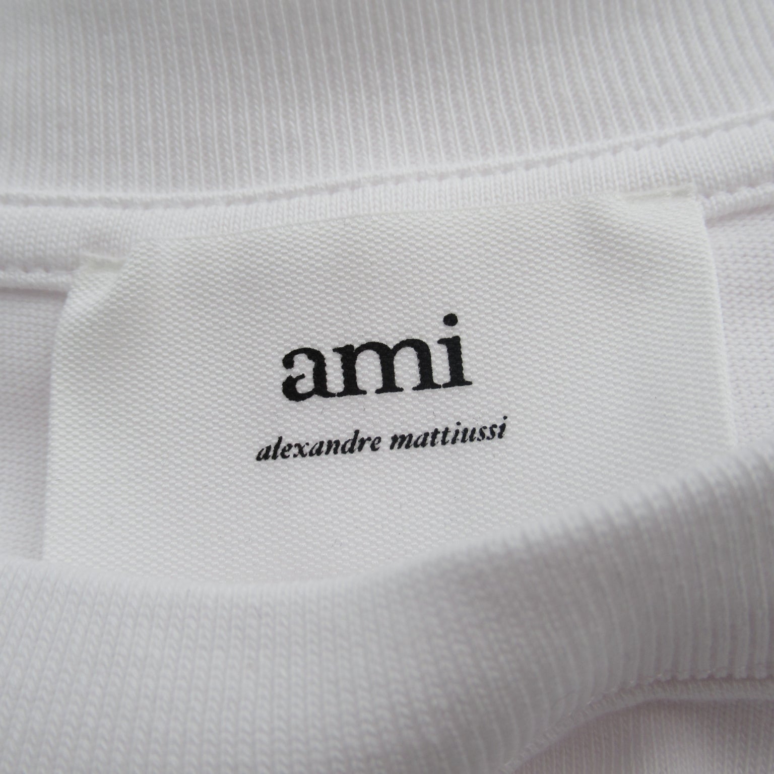 AMI  Half-Hand   Tops Cotton   White BFUTS005726100S
