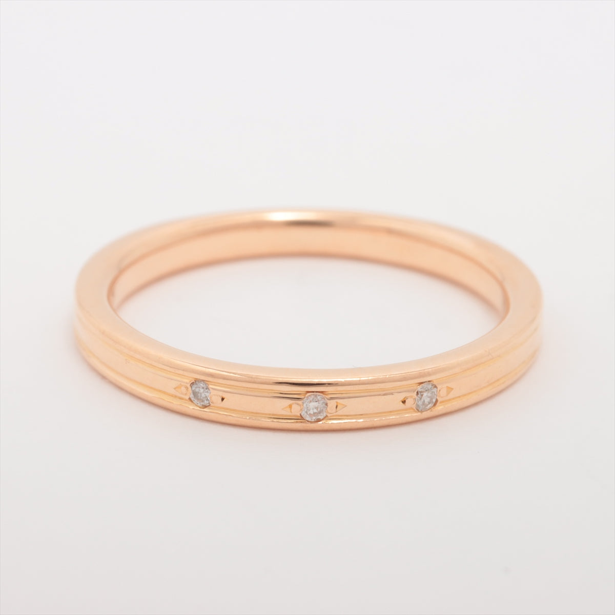Agat Diamond Ring K18 (YG) 2.0g 0.01