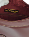 Cartier Bordeaux Must De Cartier Hobo Shoulder Bag