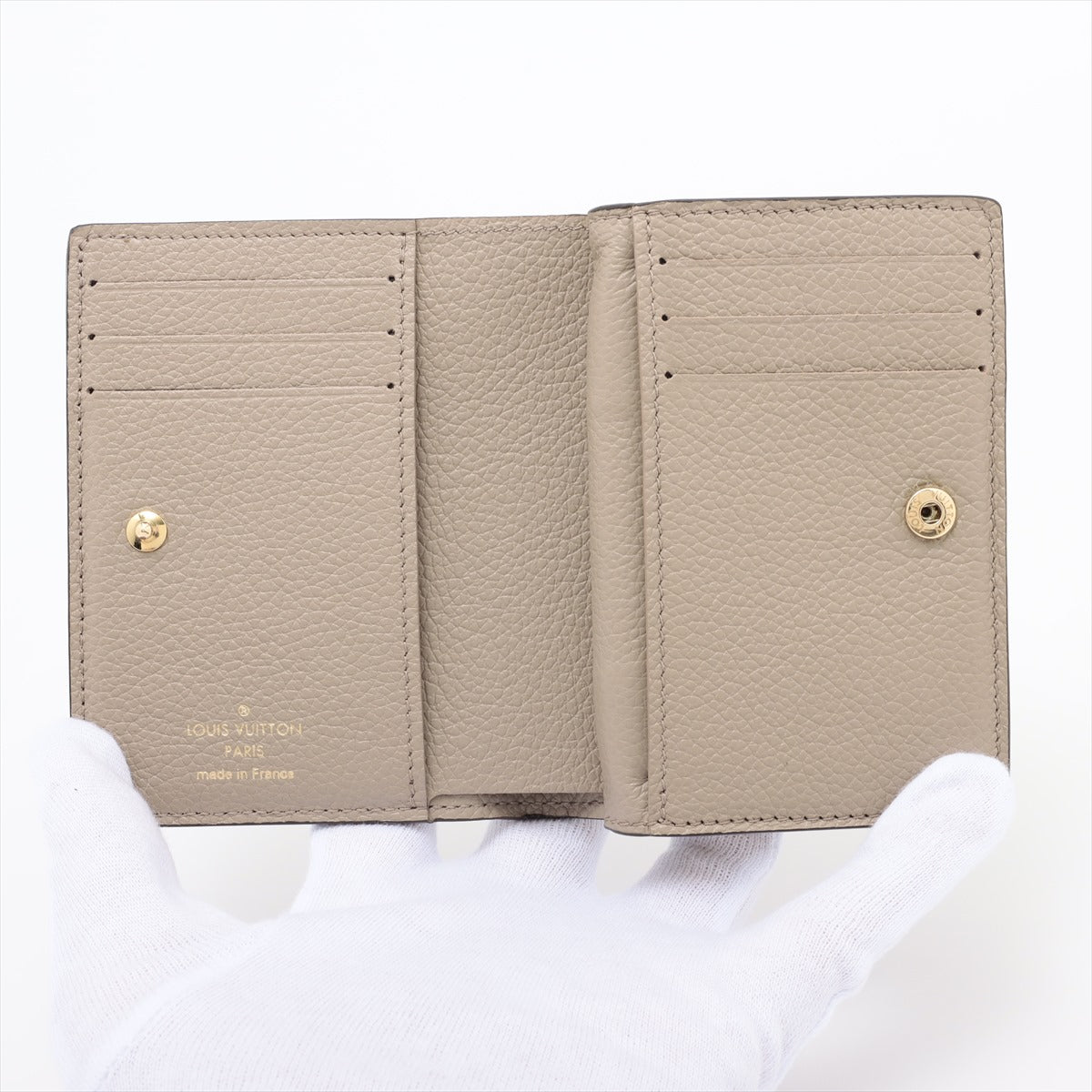 Louis Vuitton Monogram Emplant Portfolio Clair M80152 Tourtree Compact Wallet