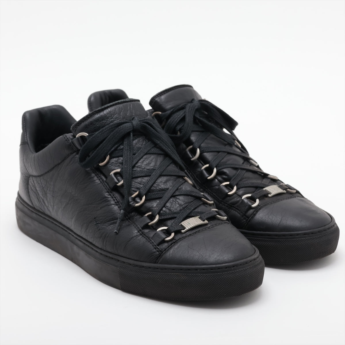 Balenciaga Arena Leather Sneaker 40 Men Black 412380 Arena