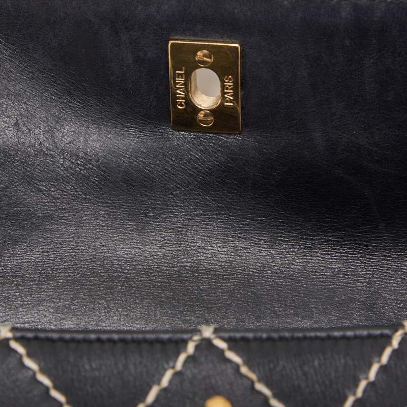 CHANEL CHANEL Wild Stitch Turnlock Shoulder Bag  S Black  Shoulder Bag  Shoulder Bag Ladies Shoulder Bag Hybrid 【 Delivery】 Netherlands Online