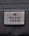 Gucci GG canvas princess handbag 161720 black canvas leather ladies Gucci