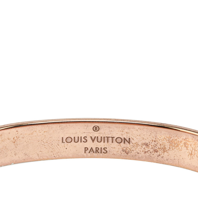Louis Vuitton NanoGram Bangle Bracelet S Size M00253 Pink G Plated  Louis Vuitton
