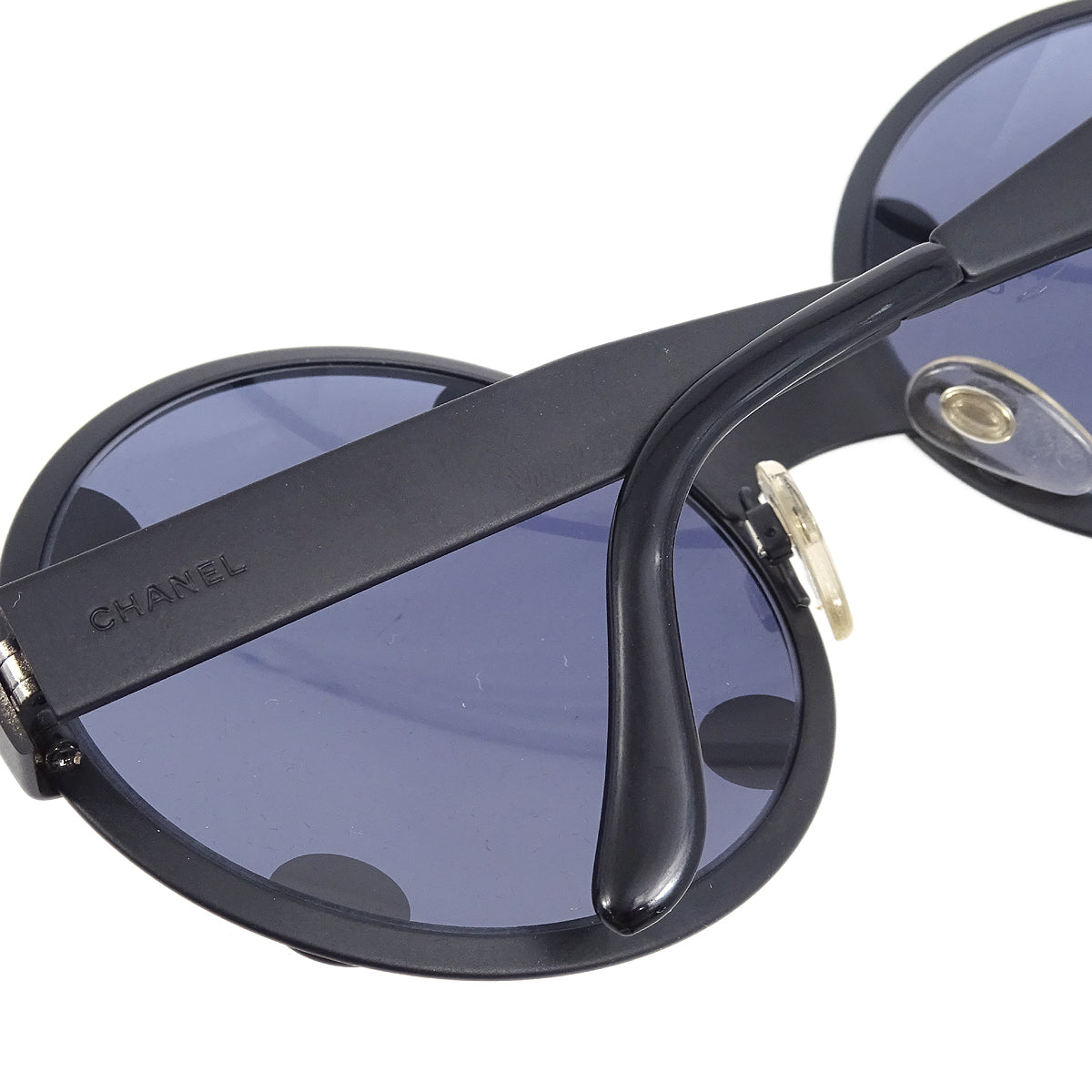 Chanel 黑色圓形太陽鏡眼鏡