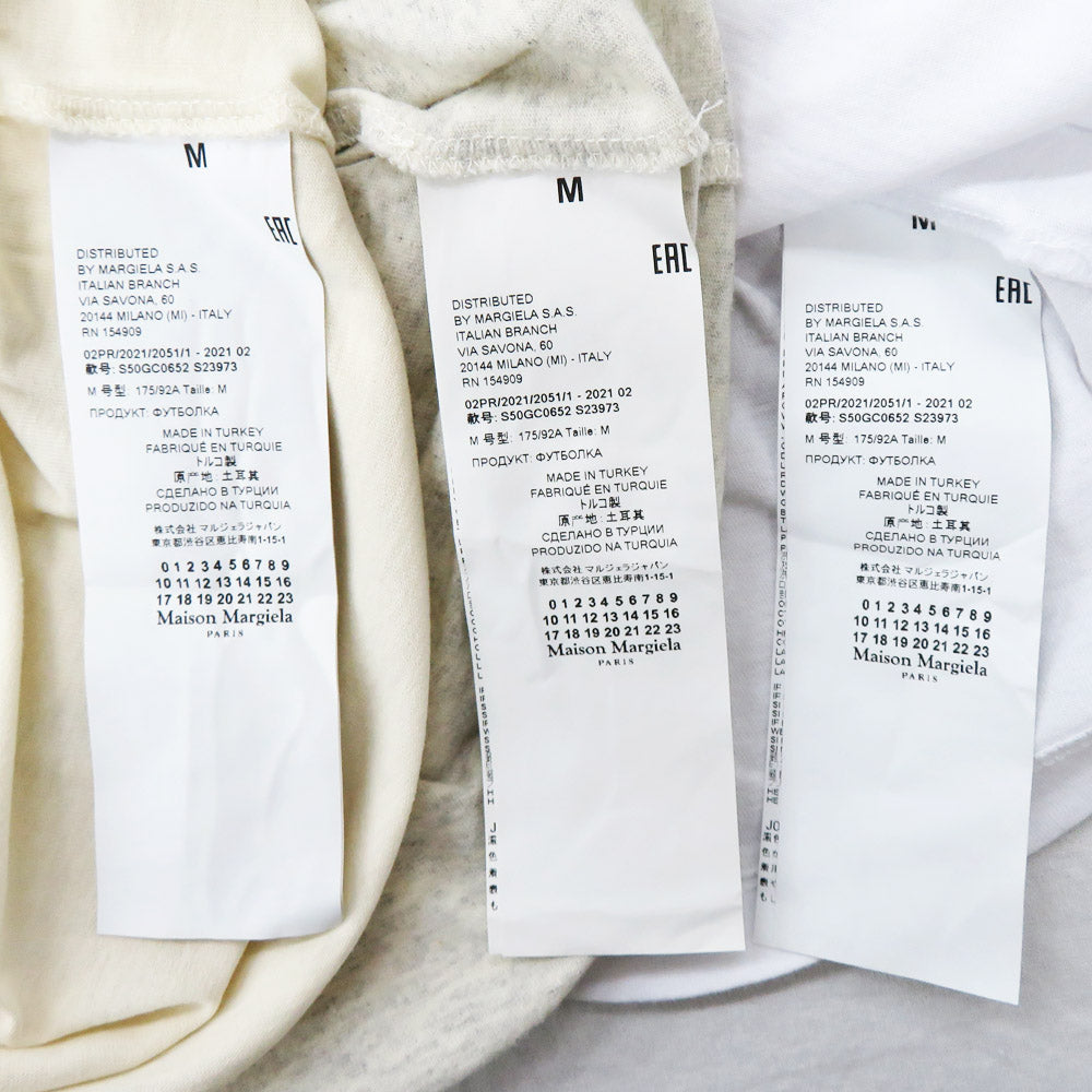 Maison Margiela Organic   3 sets S50GC0652S23973 White Grey Beige y  Apparel