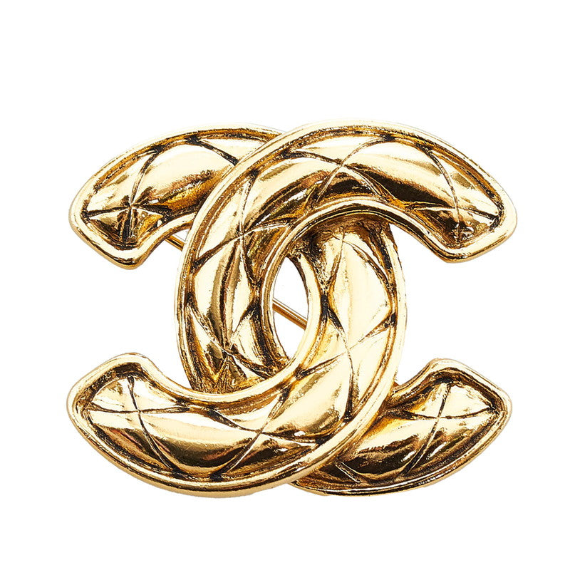 Chanel Gold CC Pearl Drop Pin For Sale at 1stDibs