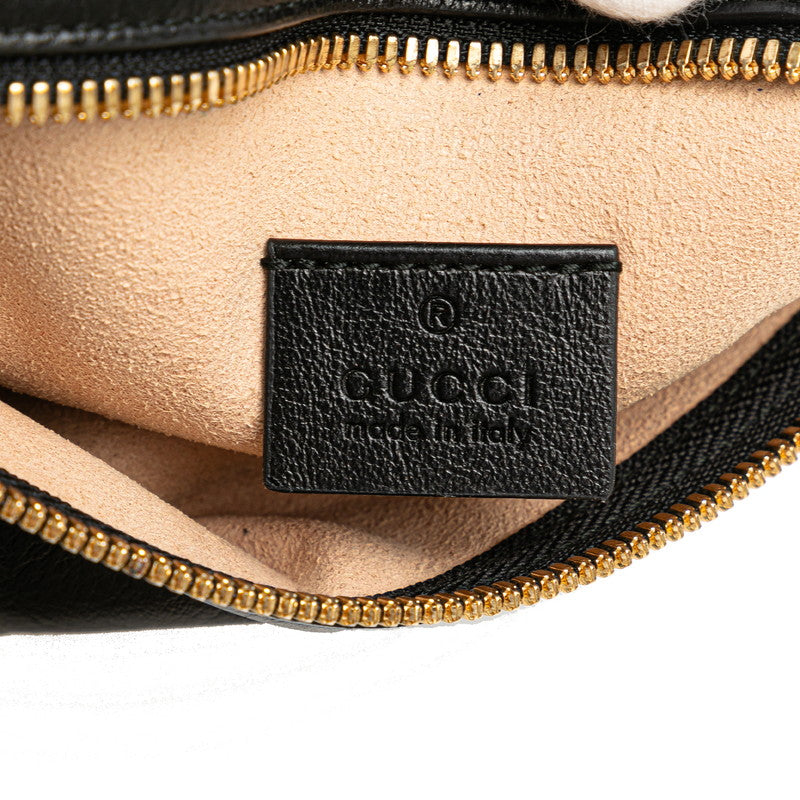 Gucci Diggerhead  Pouch 537219 Black Leather  Gucci