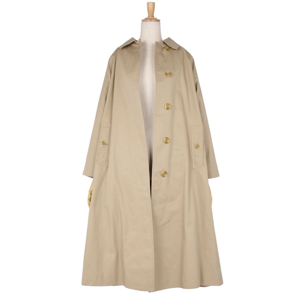 Vint Burberry s Coat One Handle Britain-made Stainless Colour Coat Burberry Coat   6 (S equivalent) Beige