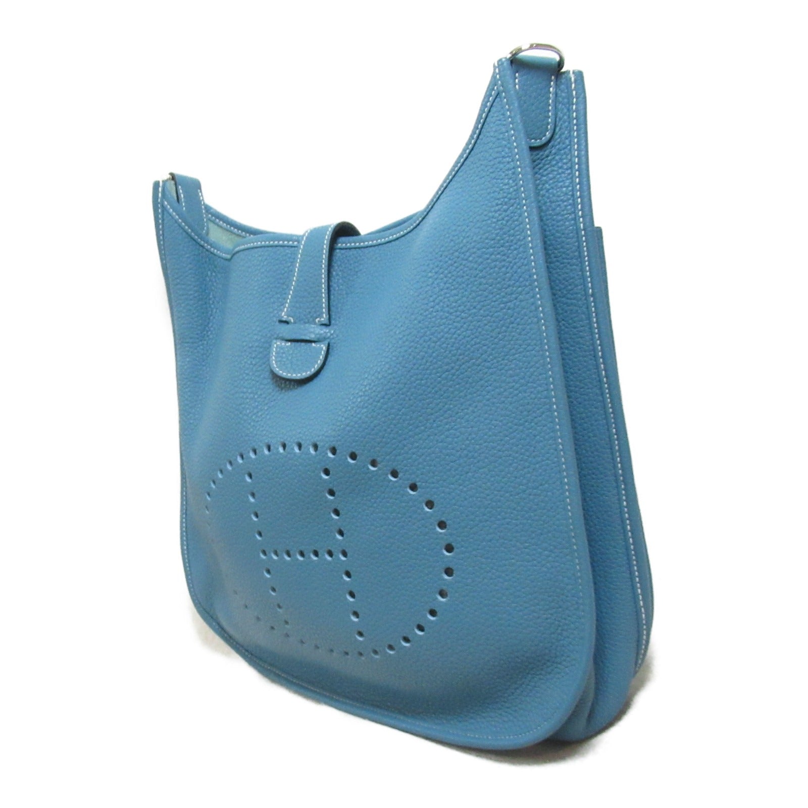 Hermes Hermes Evelyn GM Shoulder Bag Shoulder Bag Leather  Clemence  Blue