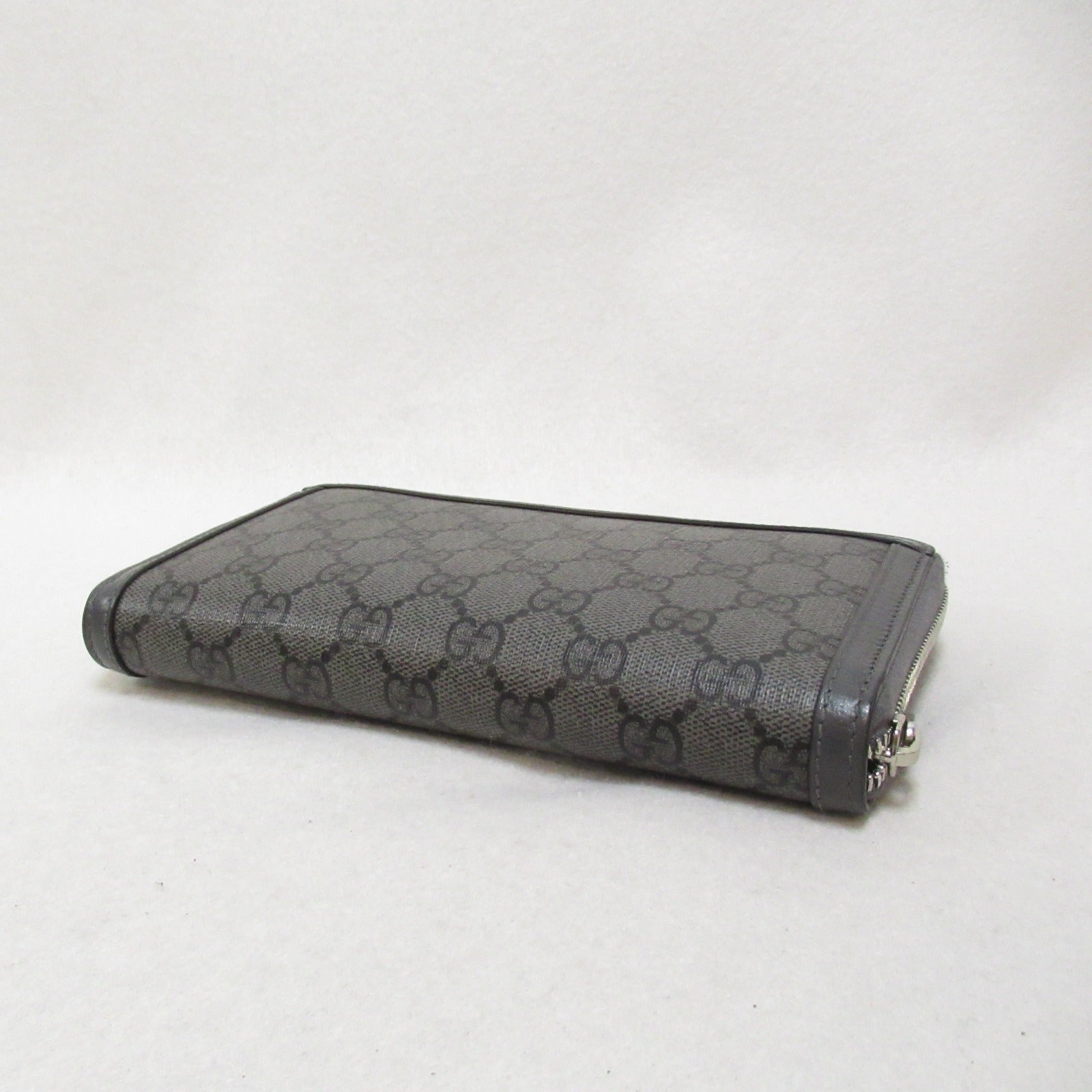 Gucci GG Marmount  Round Wallet Wallet Wallet PVC Coated Canvas Men  Grey 736127