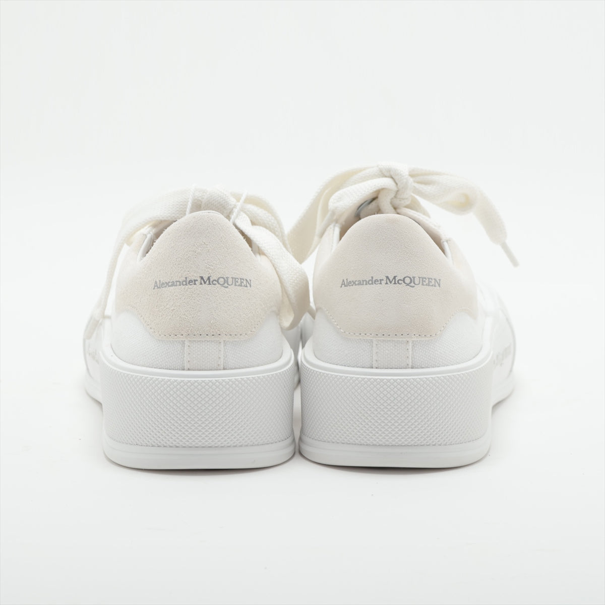 Alexander McQueen Canvas  Leather Trainers 39  White 654593 Change Himo