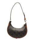 Celine f Mini Handbag One-Shoulder Handbags Brown PVC Leather  Celine