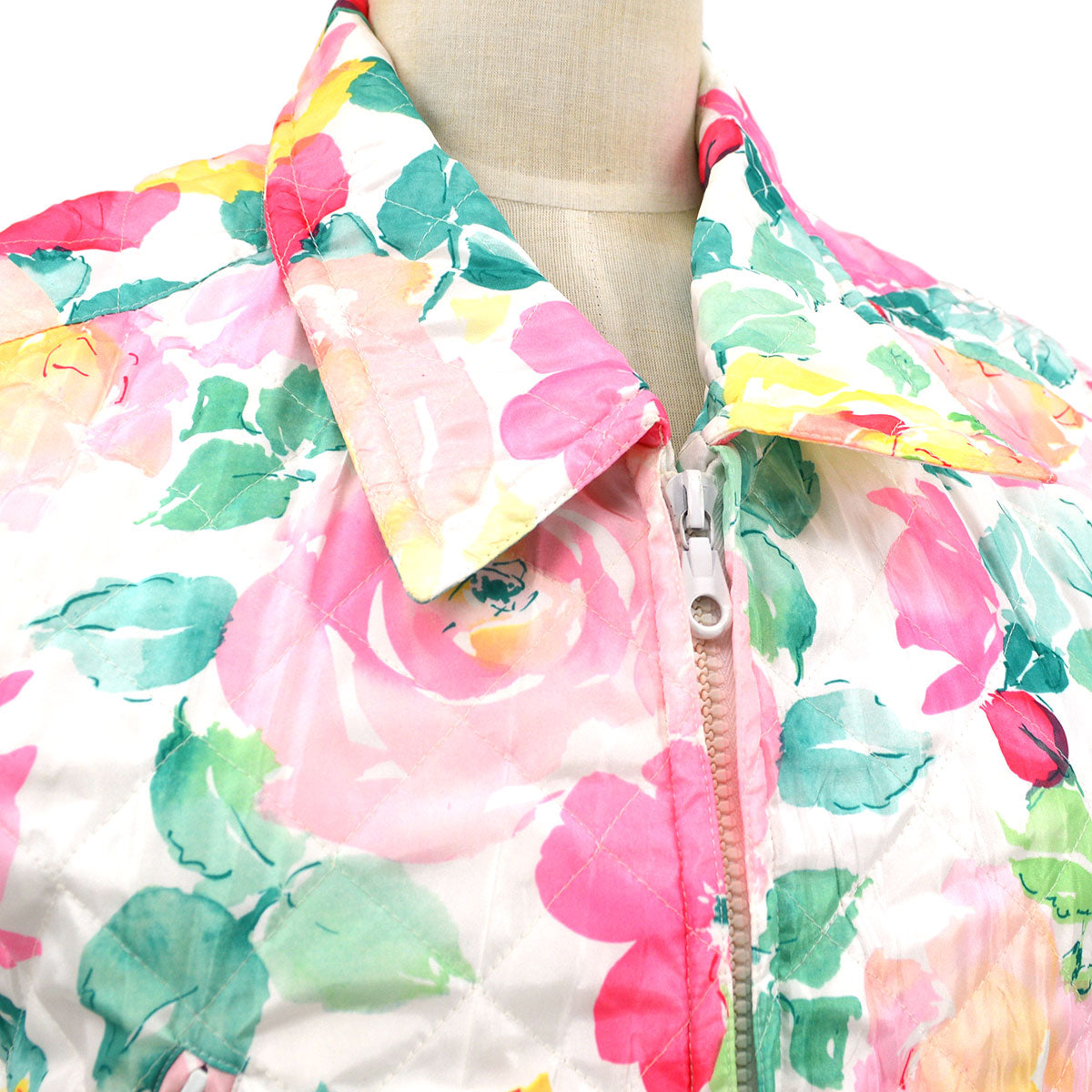 Chanel 1995 Spring floral diamond-quilted vest 