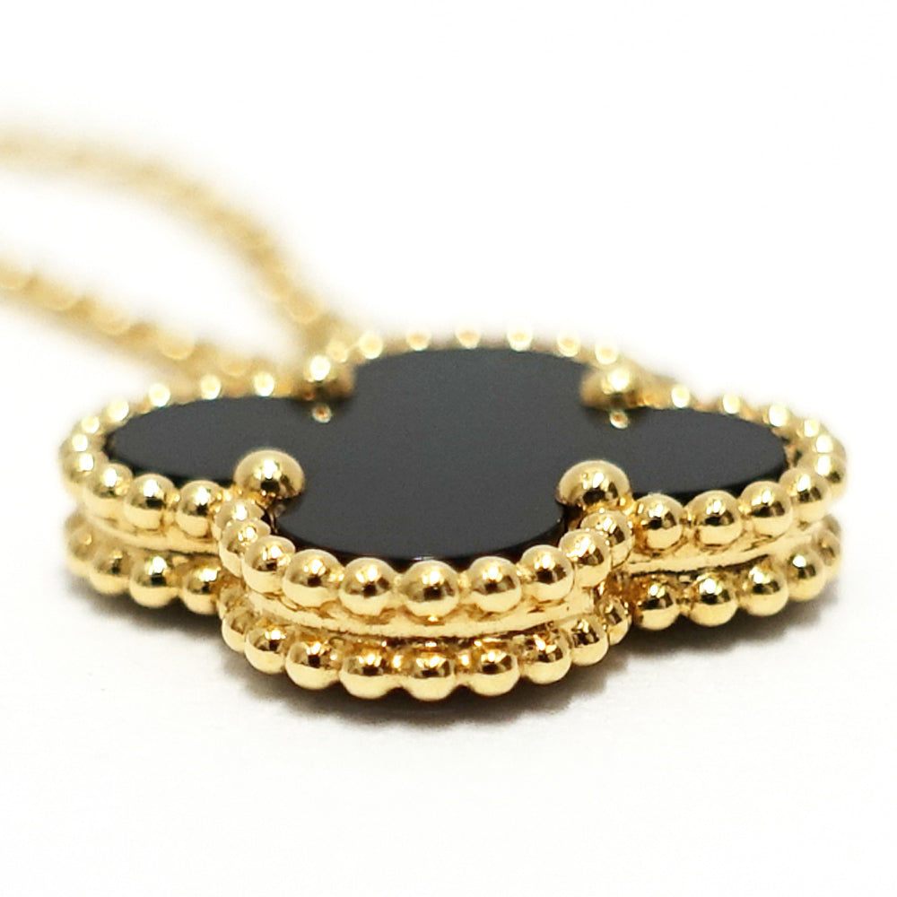Van Cleef & Arpels K18YG vint Alhambra necklace onix 750YG black black VCAR5800 jewelry