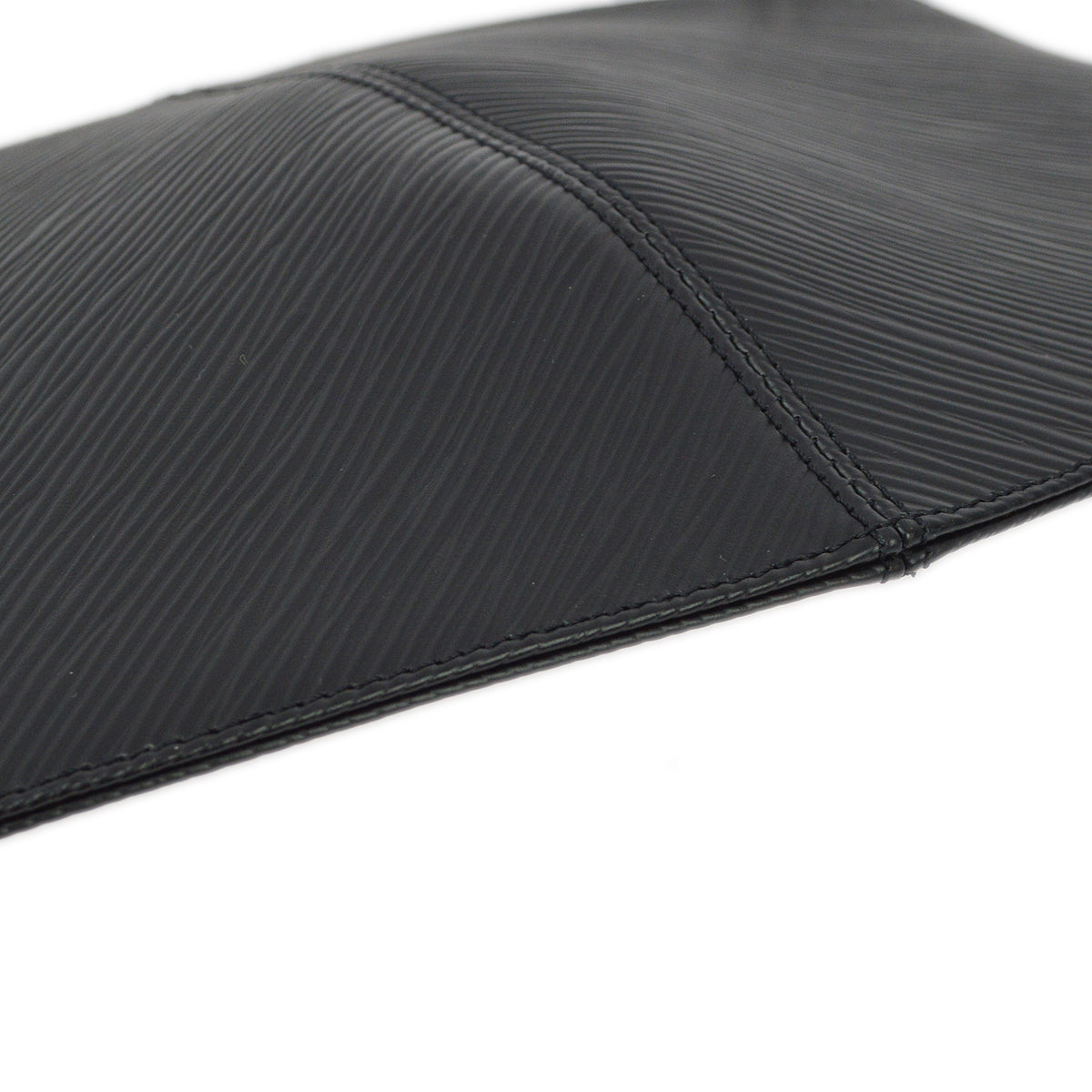 Louis Vuitton Black Epi Pochette Demi-lune Handbag M52622
