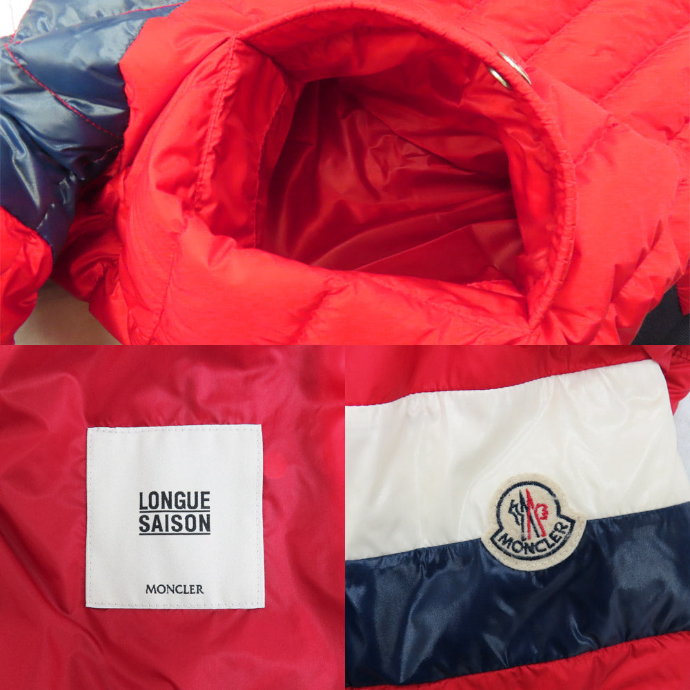 Moncler ITINER Down Jacket 53279 Red  White × Naive Size 1 Nylon Killing    Unisex