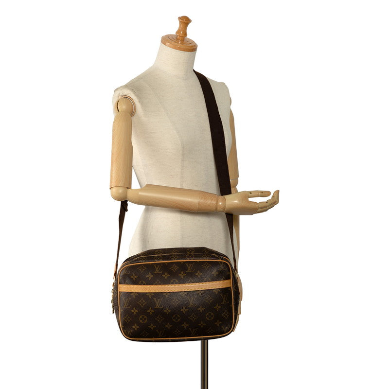 Louis Vuitton Monogram Reporter PM  Shoulder Bag M45254 Brown PVC Leather  Louis Vuitton