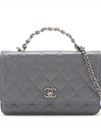 Chanel Matrasse  2WAY Shoulder Bag Gr Silver G