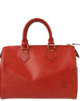 Louis Vuitton 1994 Red Epi Speedy 25 Handbag M43017